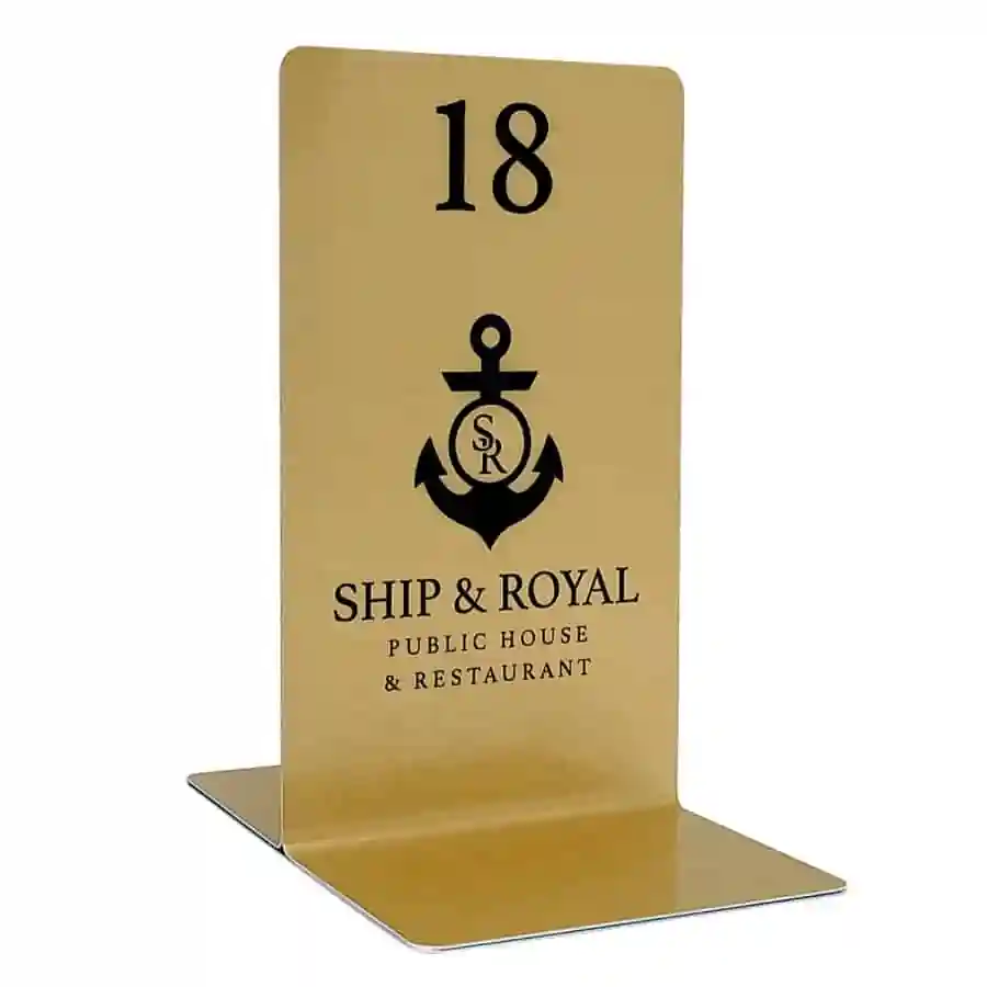 Aluminium Short Table Number - Smart Hospitality Supplies