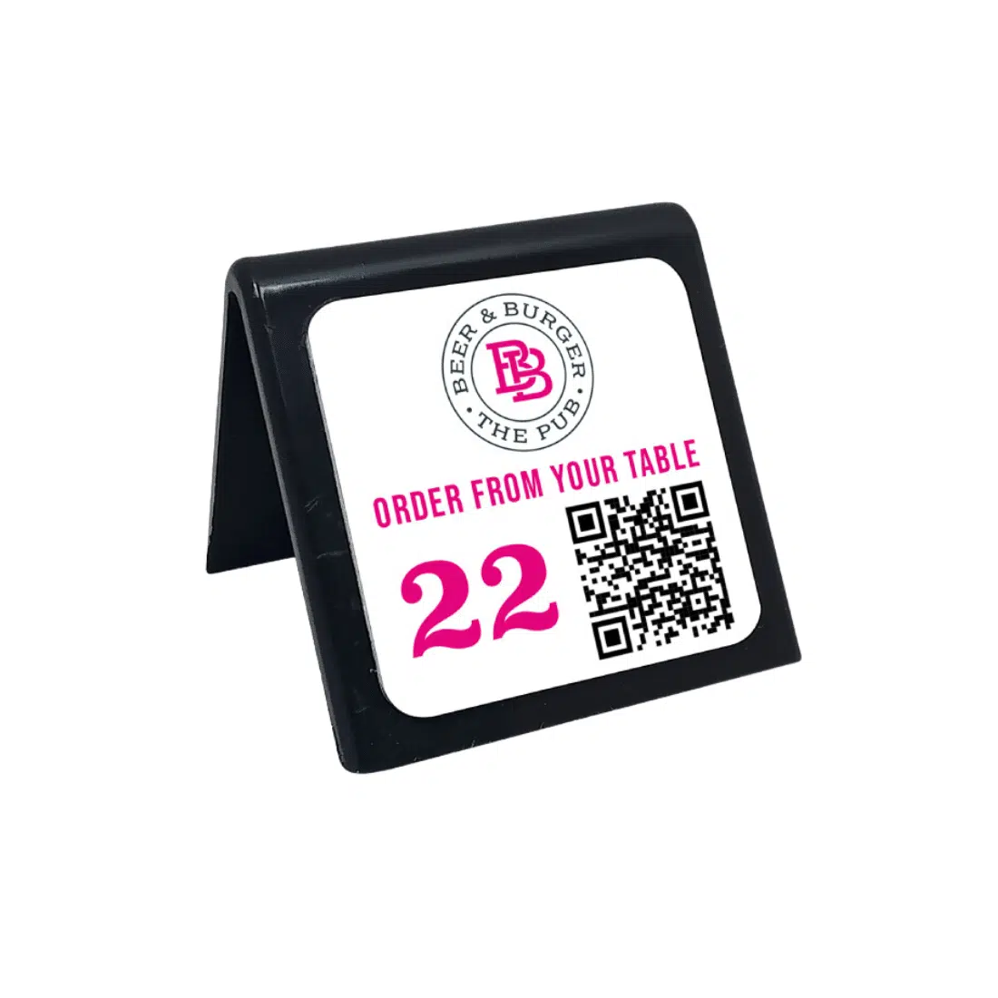 Table Number with Full Colour Plate