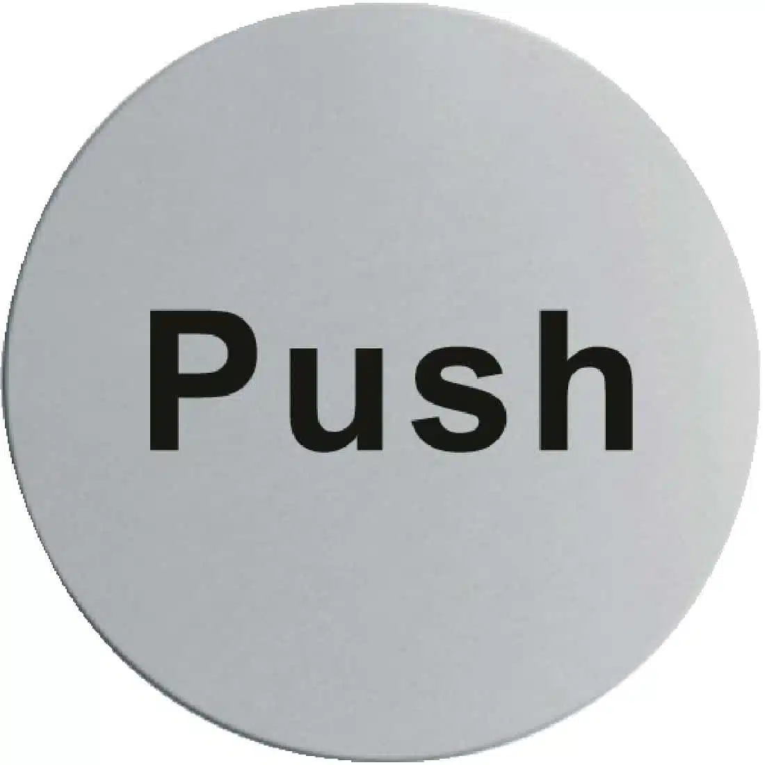 Stainless Steel Door Sign - Push