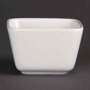 Olympia Whiteware Tall Square Mini Dishes 75mm
