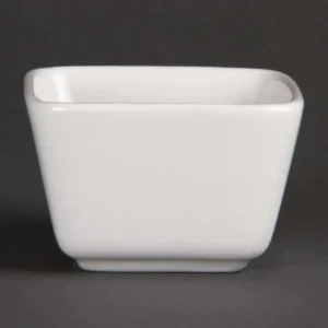 Olympia Whiteware Tall Square Mini Dishes 75mm
