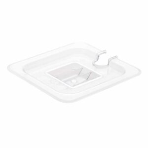 Vogue Polycarbonate 1/6 Gastronorm Lid Notched
