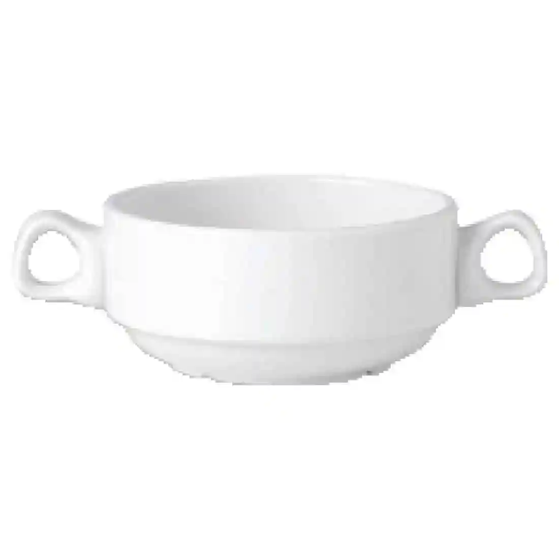 Steelite Simplicity White Handled Stacking Soup Cups 285ml