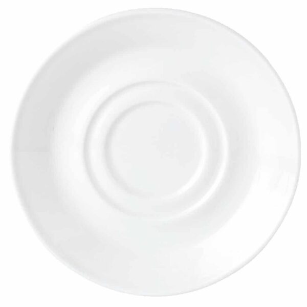 Steelite Simplicity White Low Cup Saucers 165mm