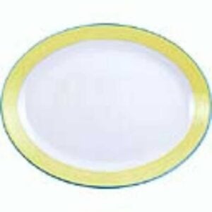 Steelite Rio Yellow Oval Coupe Dishes 202mm
