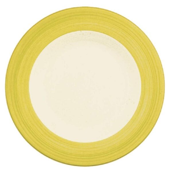 Steelite Rio Yellow Slimline Plates 255mm