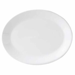 Steelite Monaco White Mandarin Oval Dishes 280mm