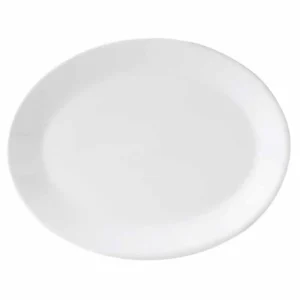 Steelite Monaco White Mandarin Oval Dishes 280mm