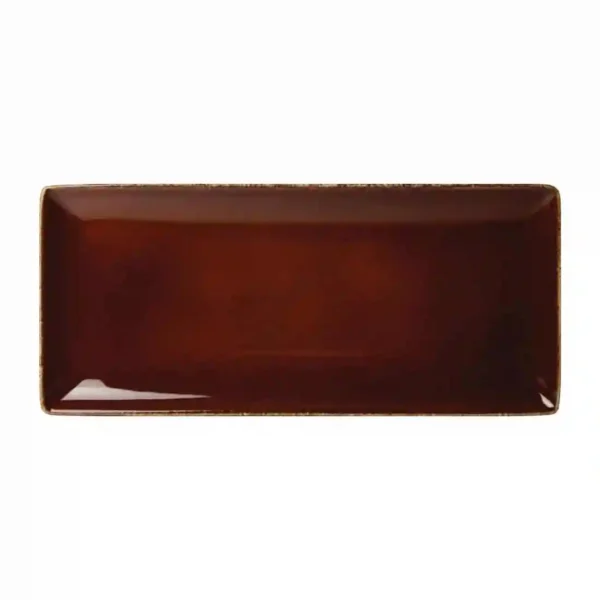 Steelite Terramesa Rectangle Plate Mocha 370 x 165mm