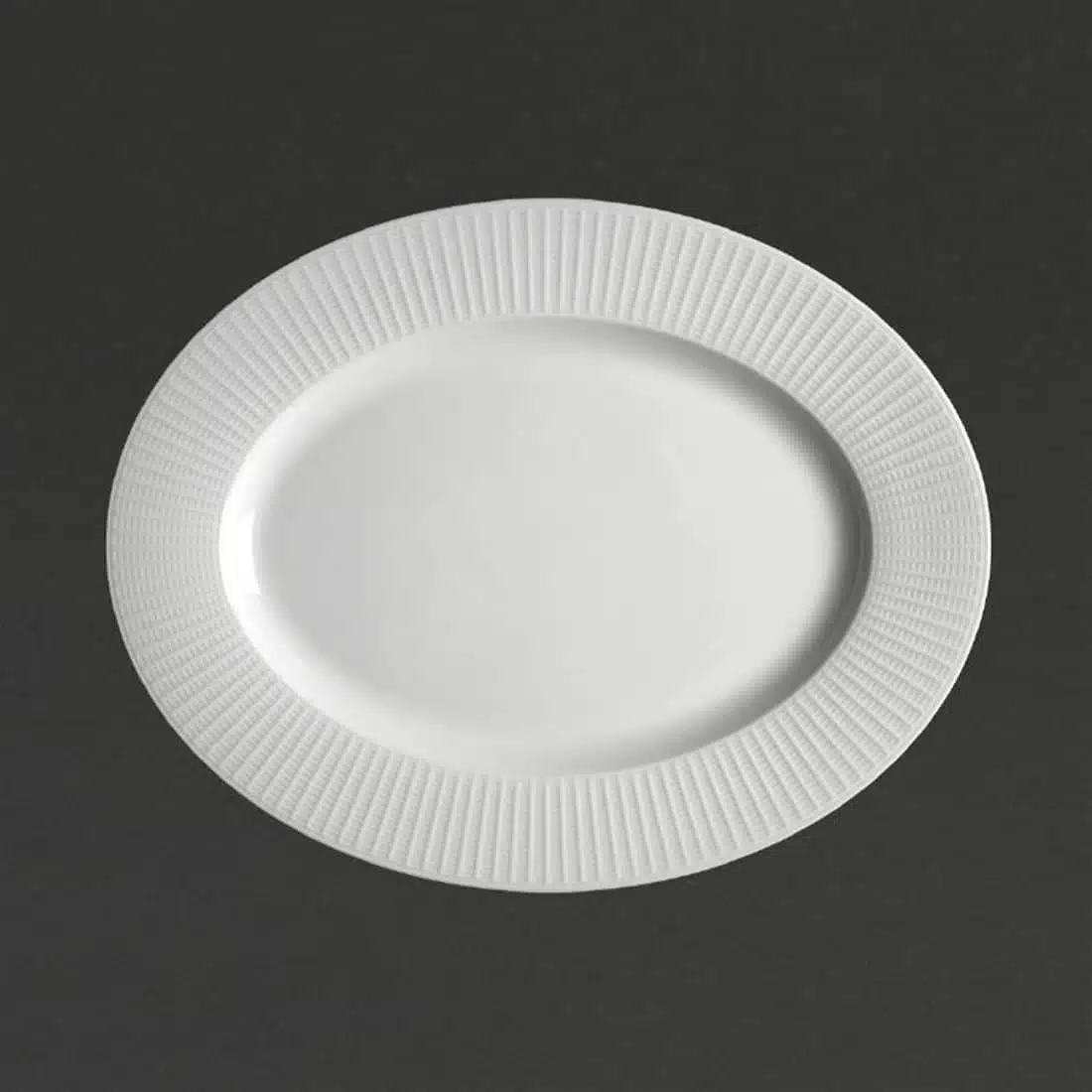 Steelite Willow Oval Plate. length 330mm.