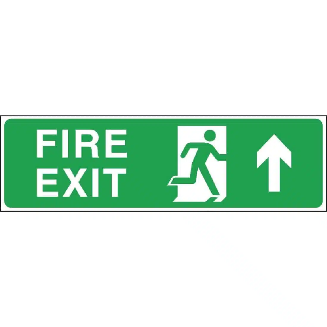 Fire Exit Arrow Up Sign