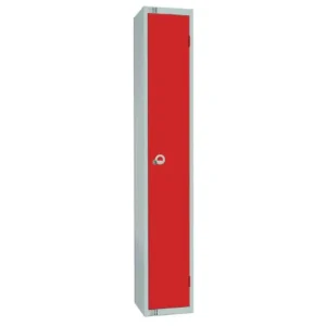Elite Single Door Coin Return Locker Red
