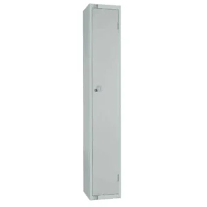 Elite Single Door Padlock Locker Grey
