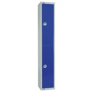 Elite Double Door Camlock Locker with Sloping Top Blue