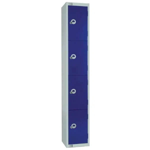 Elite Four Door Manual Combination Locker Locker Blue