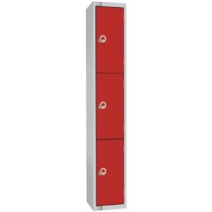 Elite Four Door Manual Combination Locker Locker Red