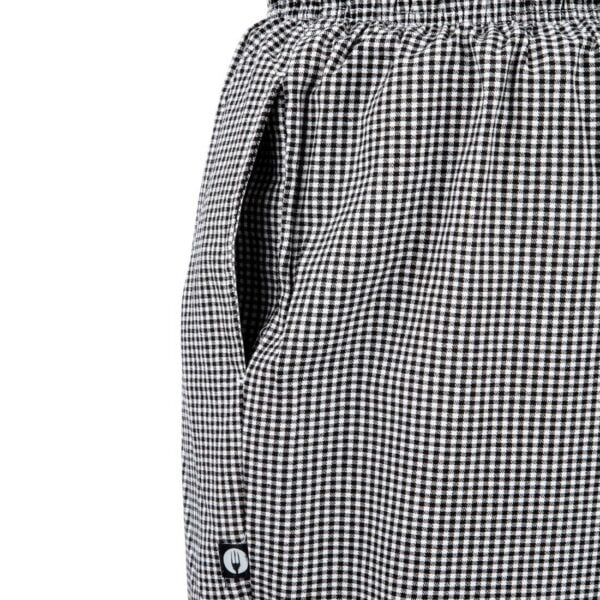 Chef Works Unisex Easyfit Chefs Trousers - Small Black Check - Image 5
