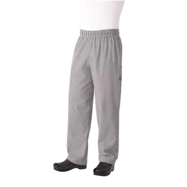 Chef Works Unisex Easyfit Chefs Trousers - Small Black Check - Image 11