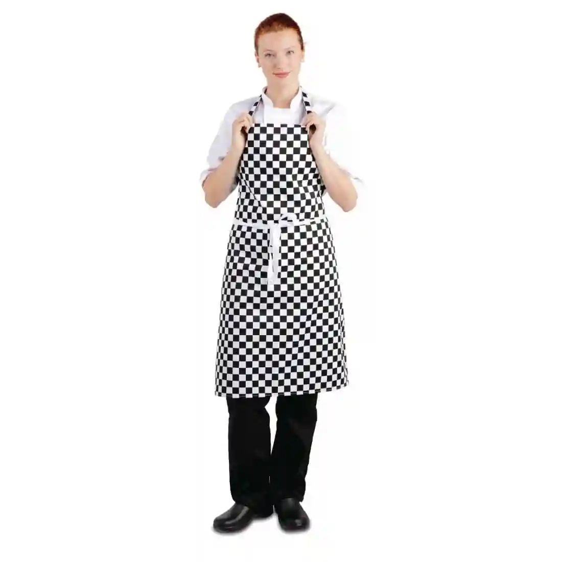 Whites Bib Apron Black and White Check - Image 3