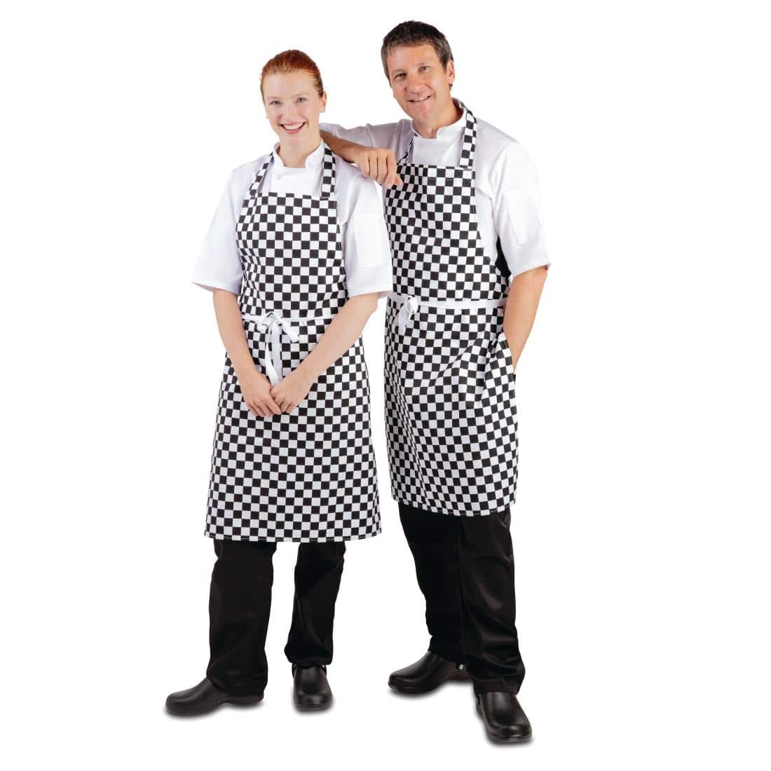 Whites Bib Apron Black and White Check - Image 5
