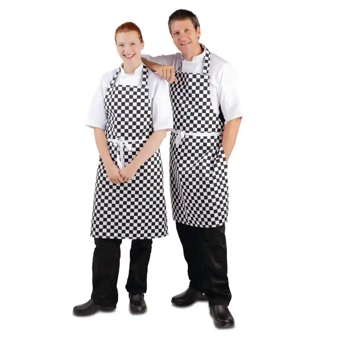 Whites Bib Apron Black and White Check - Image 4