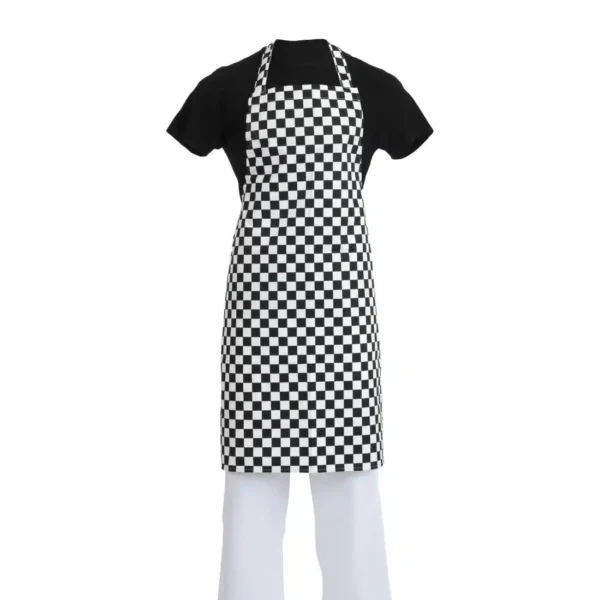 Whites Bib Apron Black and White Check - Image 6