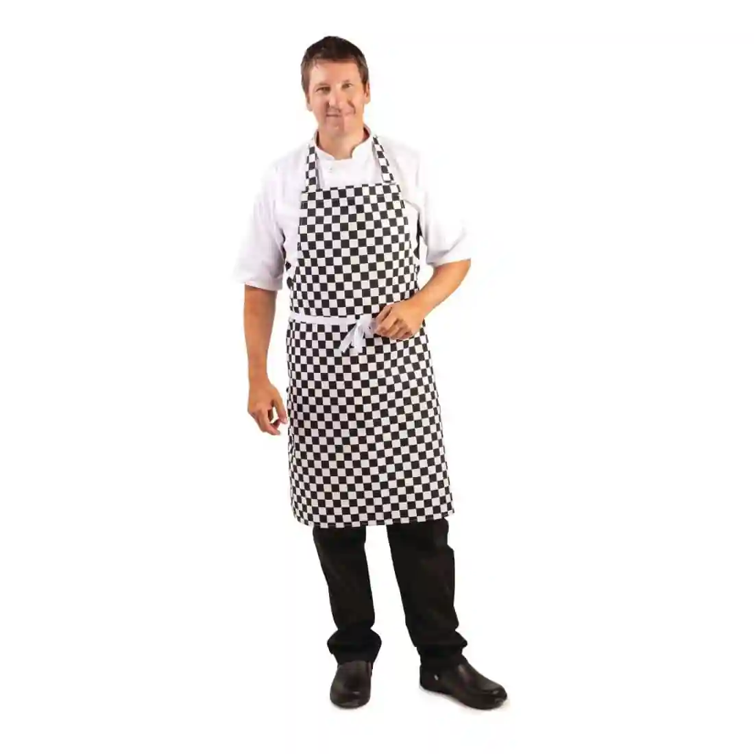 Whites Bib Apron Black and White Check - Image 7