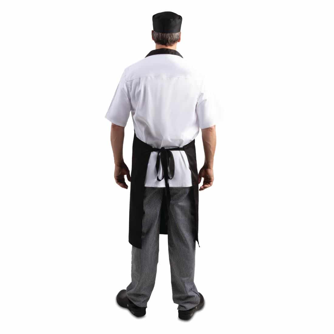 Whites Bib Apron Polycotton Black - Image 6