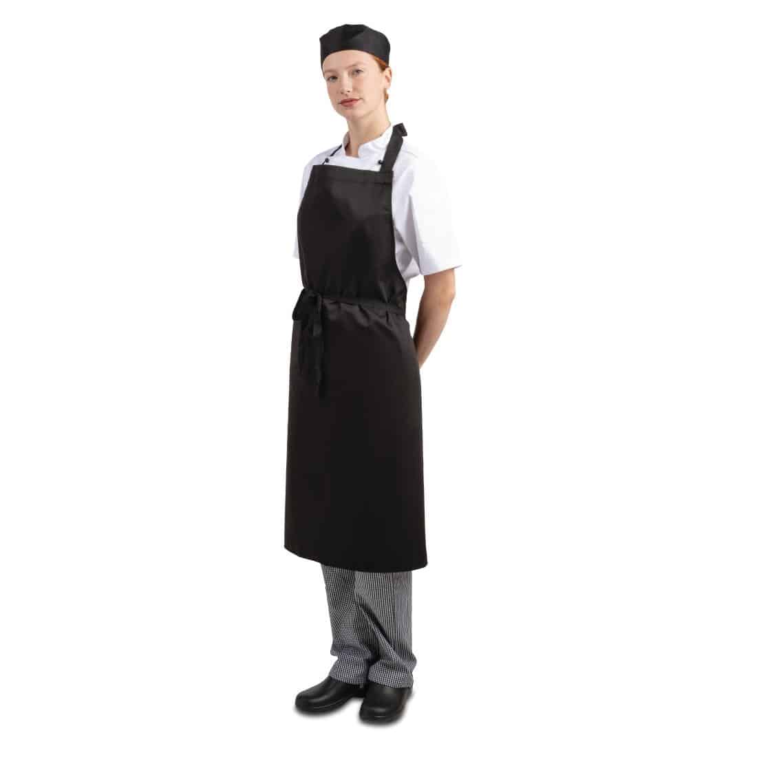 Whites Bib Apron Polycotton Black - Image 7