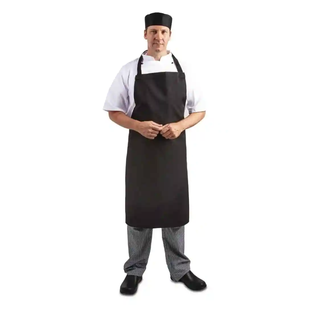 Whites Bib Apron Polycotton Black - Image 4