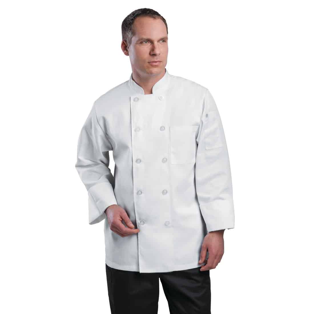 Chef Works Le Mans Chefs Jacket White - Image 4