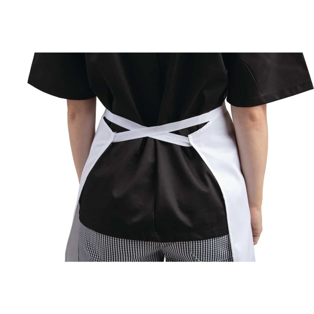 Whites Bib Apron Polycotton White - Image 6