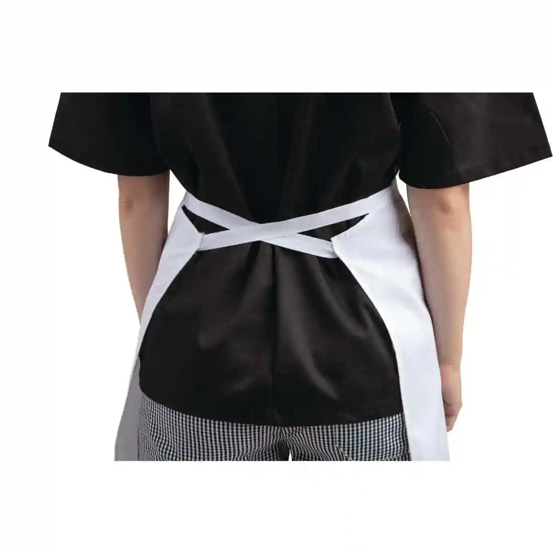 Whites Bib Apron Polycotton White - Image 5