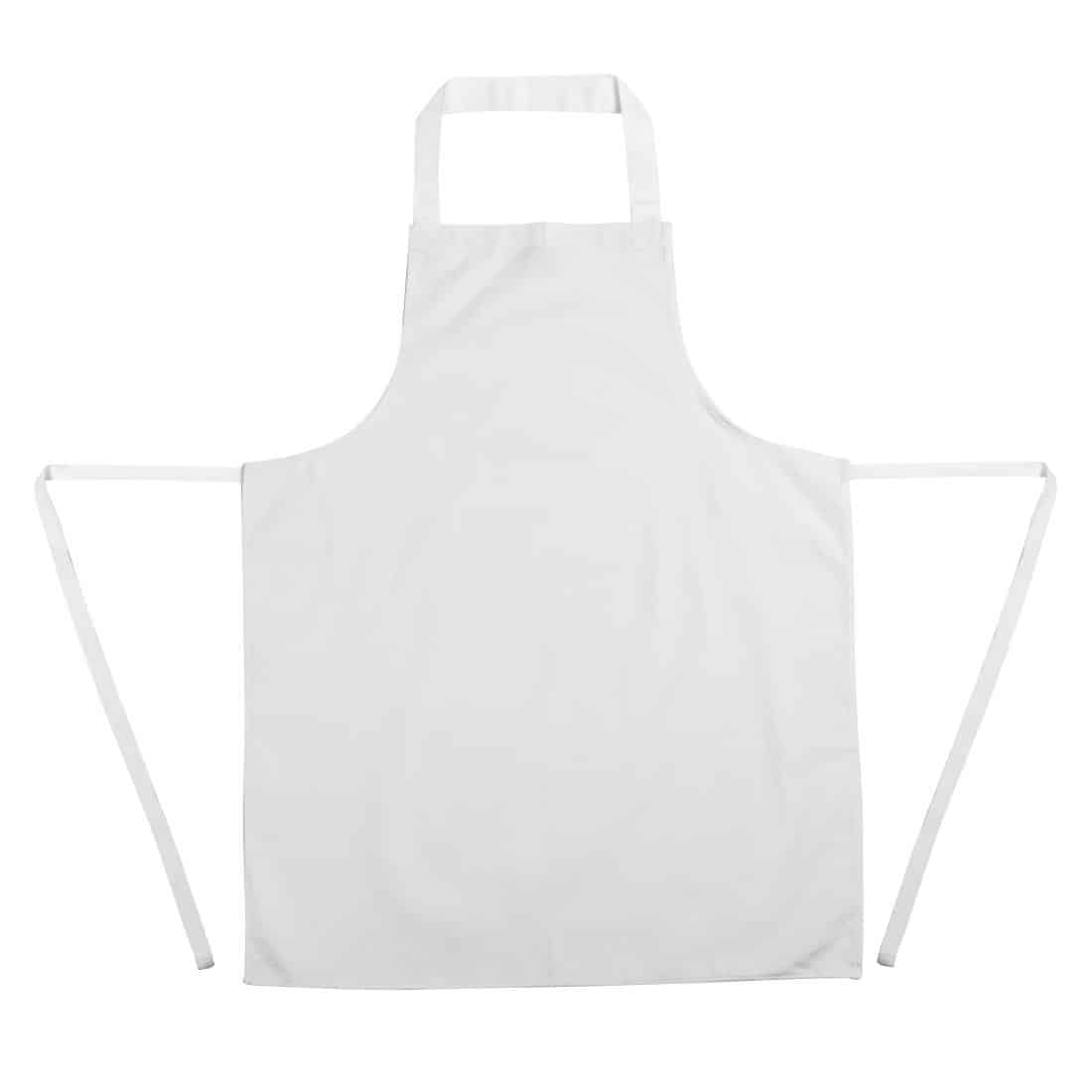 Whites Bib Apron Polycotton White - Image 9