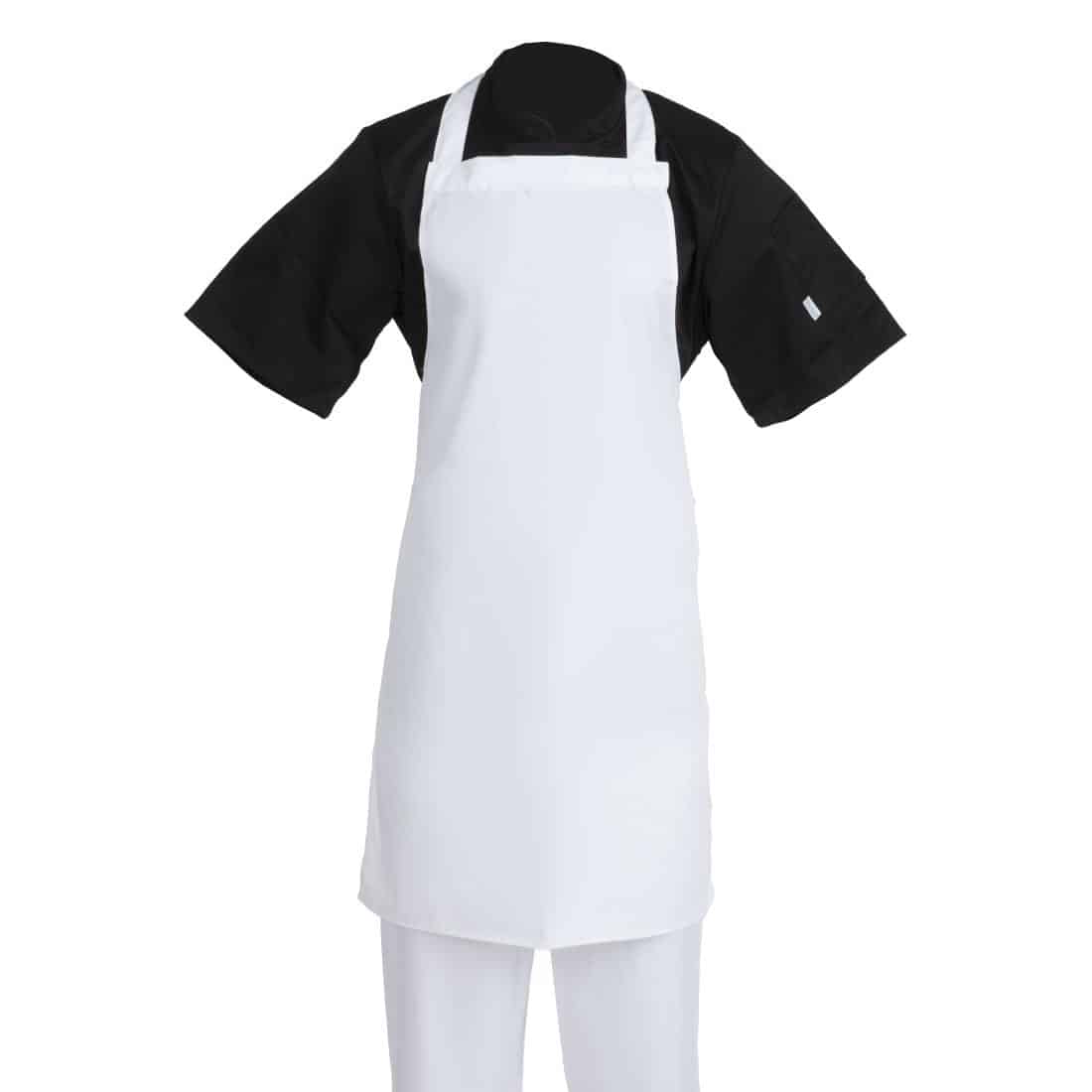 Whites Bib Apron Polycotton White - Image 10