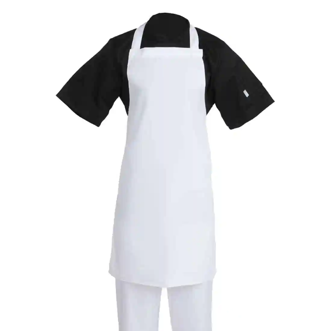Whites Bib Apron Polycotton White - Image 9
