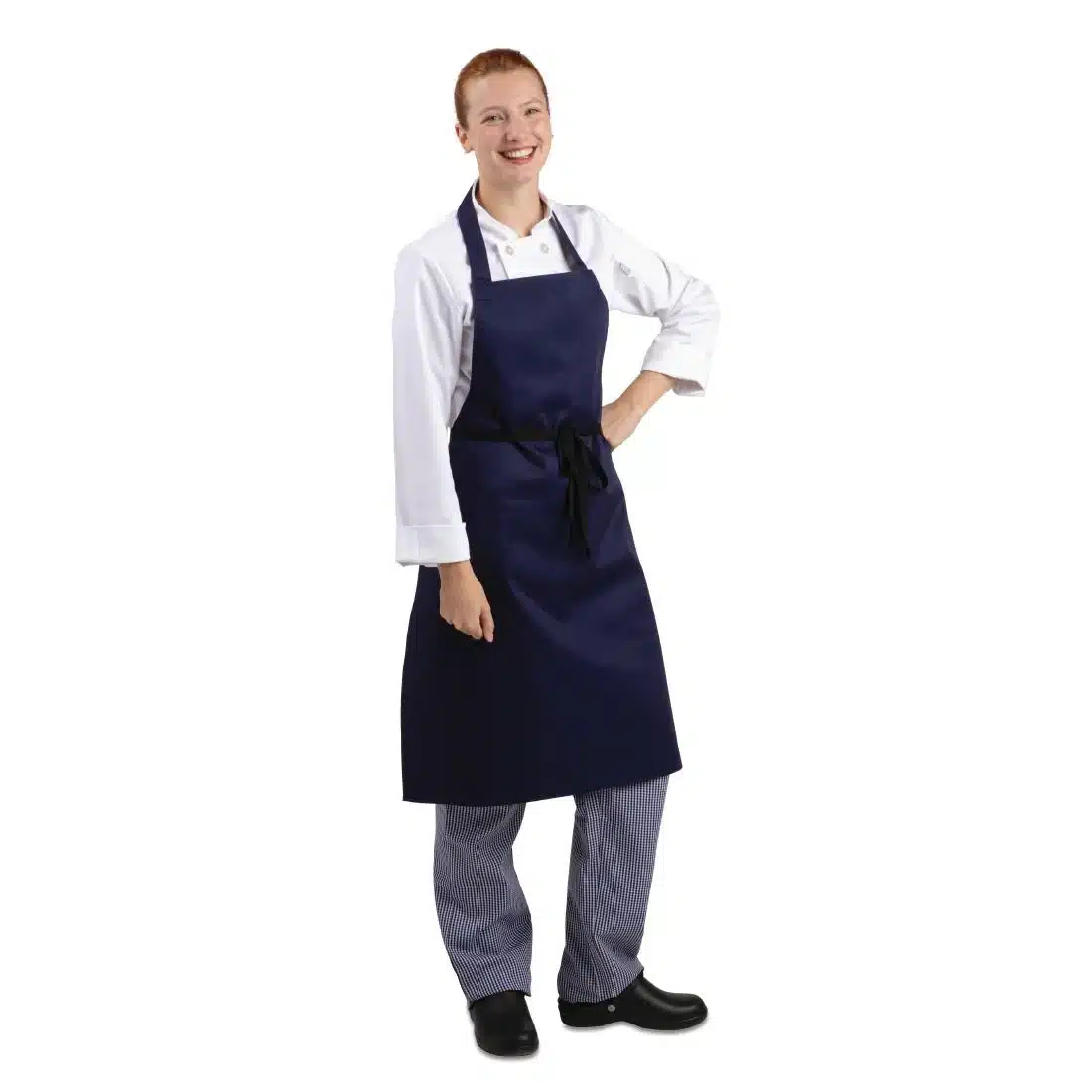 Whites Bib Apron Navy Blue - Image 6
