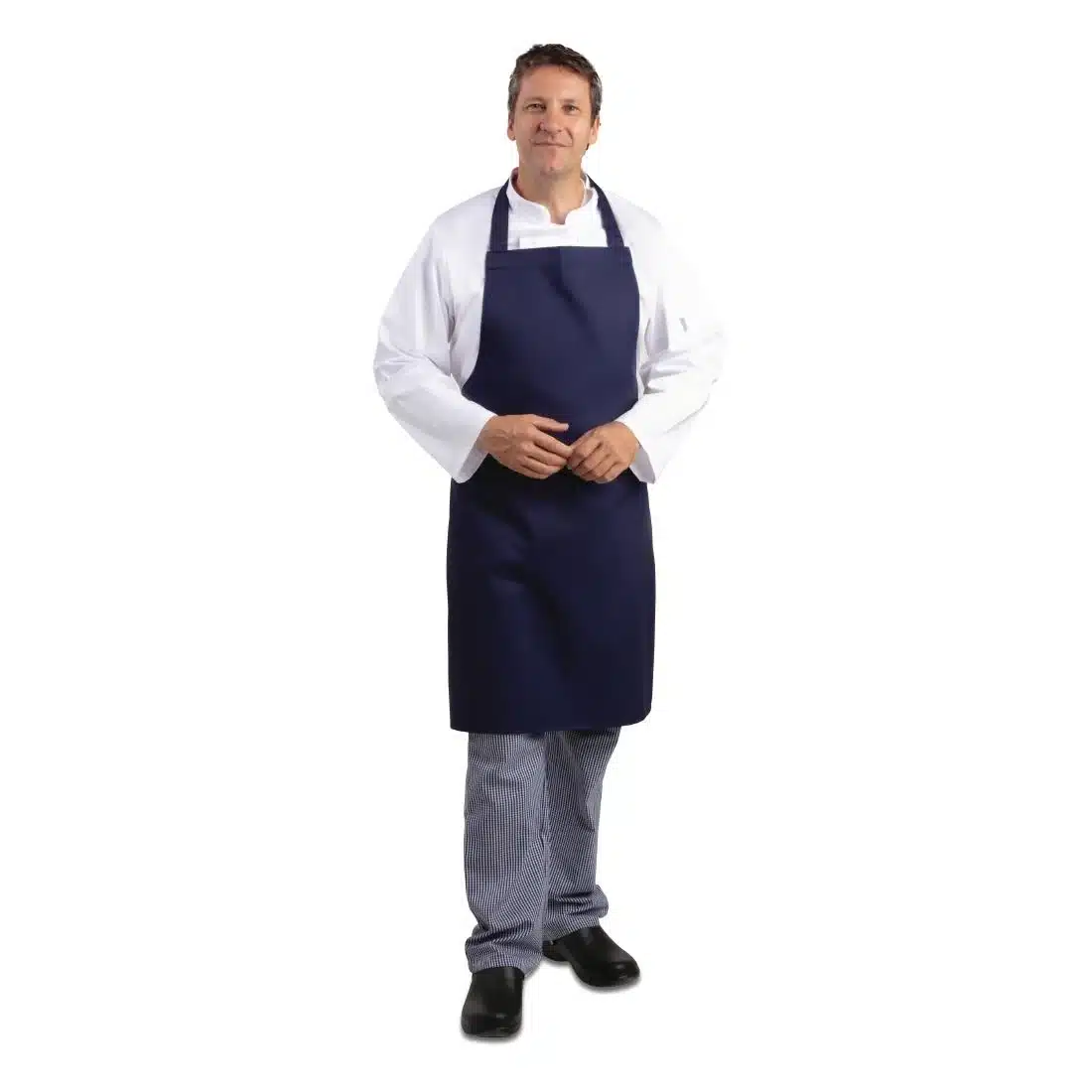 Whites Bib Apron Navy Blue - Image 3