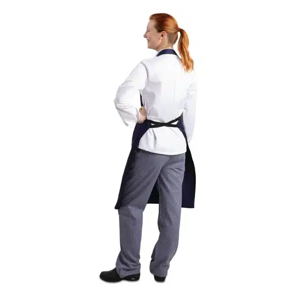 Whites Bib Apron Navy Blue - Image 7