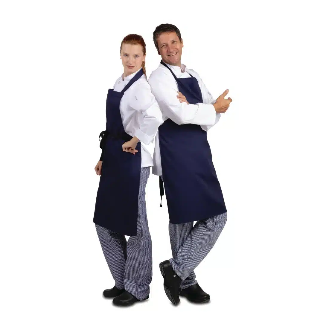 Whites Bib Apron Navy Blue - Image 8