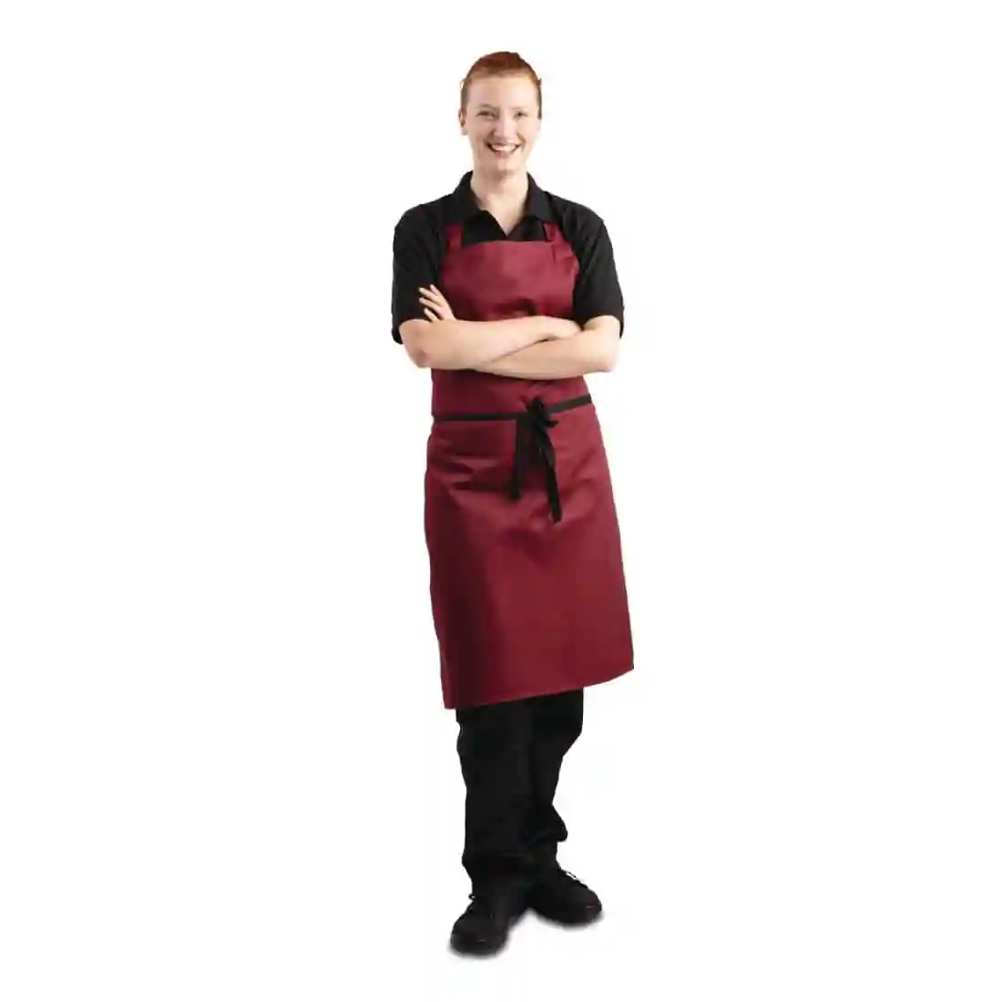 Whites Bib Apron Burgundy - Image 2