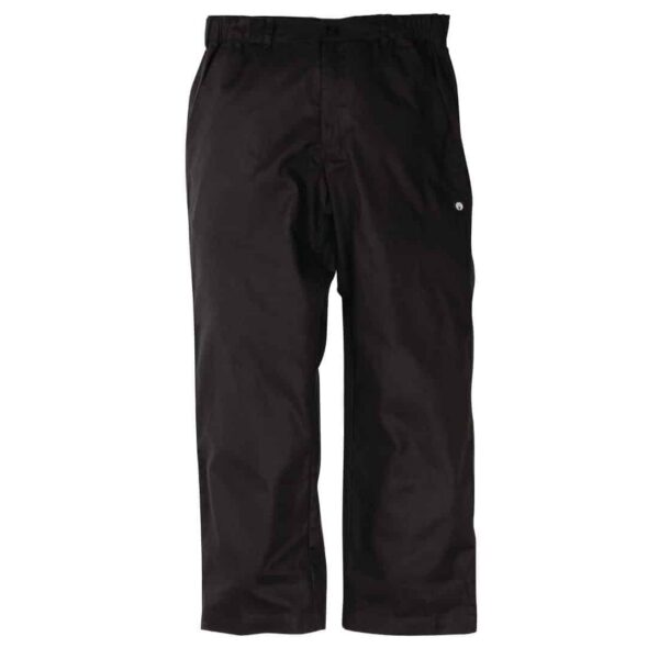 Chef Works Unisex Executive Chefs Trousers Black Herringbone - Image 4