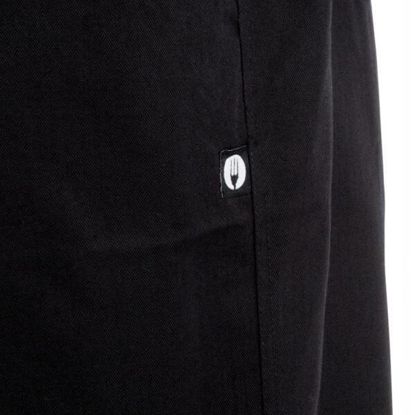 Chef Works Unisex Executive Chefs Trousers Black Herringbone - Image 8