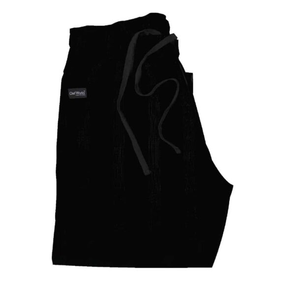 Chef Works Unisex Better Built Baggy Chef Trousers Black - Image 11