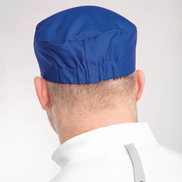 Whites Chefs Skull Cap Royal Blue