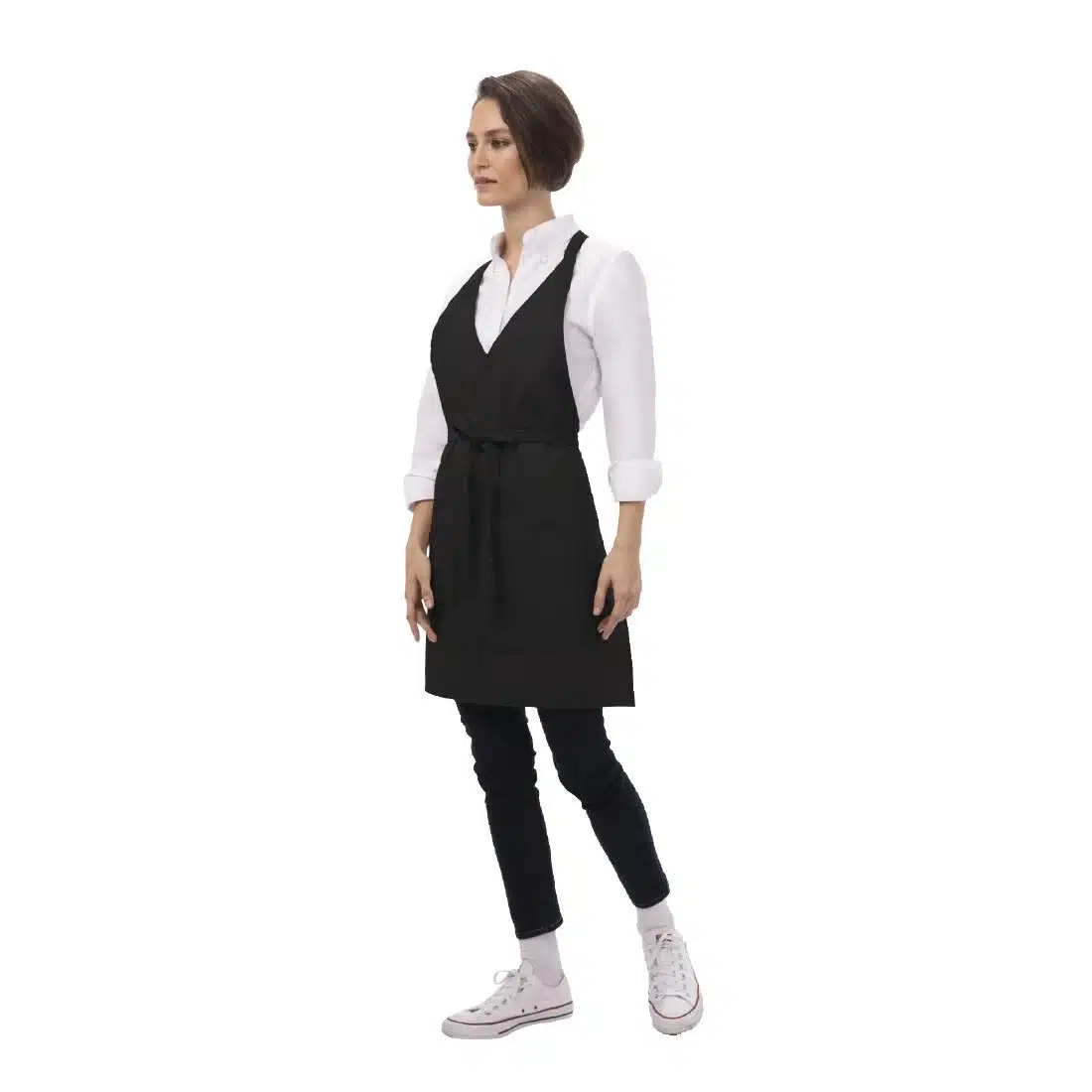 Uniform Works Tuxedo Bib Apron Black - Image 6