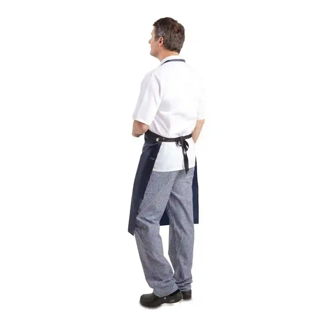 Whites Light Duty Waterproof Bib Apron Blue - Image 3