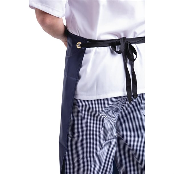 Whites Light Duty Waterproof Bib Apron Blue - Image 5