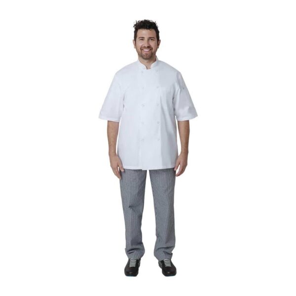Chef Works Montreal Cool Vent Unisex Chefs Jacket White - Image 4
