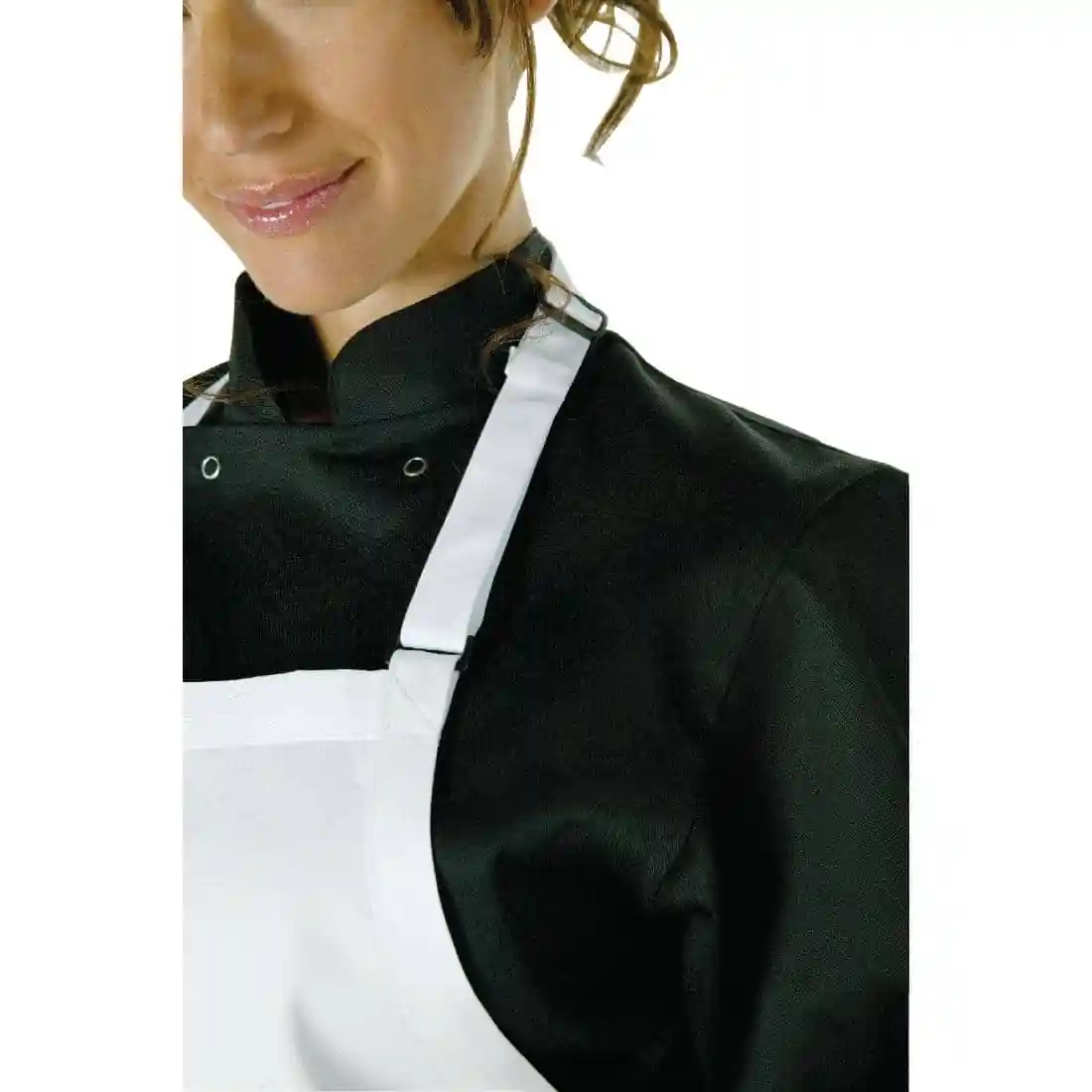 Chef Works Bib Apron White - Image 2